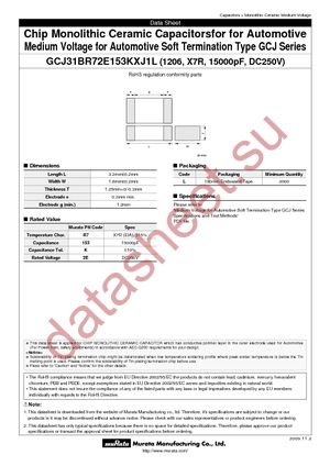 GCJ31BR72E153KXJ1L datasheet  